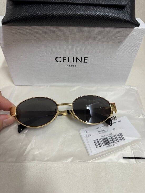 CELINE TRIOMPHE Sunglasses CL40235U 30N Gold Grey
